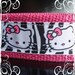 Zebra Hello Kitty Key Fob - Wristlet - Keychain - Handmade