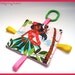 Hawaiian Taggie Crinkle Toy - Baby Girl  - Sensory - Teether - Leis n Luaus