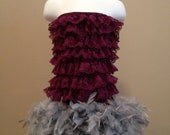 SALE-Ruffle My Feathers-Sugar Plum-OOAK Couture Feather Dress(Size 2T-3T)-Ready to Ship