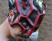 Ruby Great Dragon Leather Mask