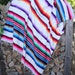 Vintage 70s VIBRANT MEXICAN Blanket Cotton Stripes SOUTHWESTERN Vintage Clothing by TatiTati Vintage on Etsy