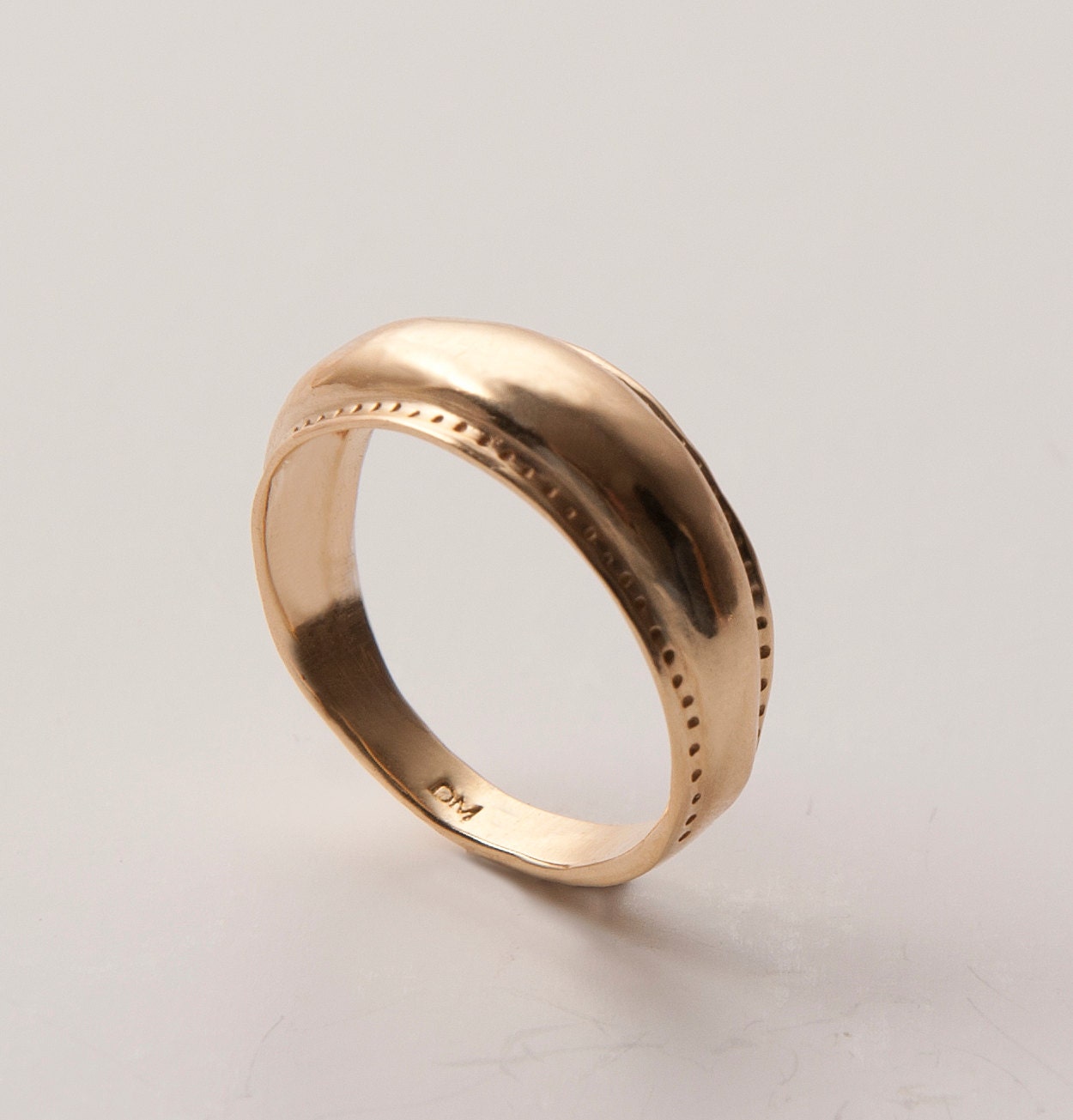 Viking ring no.2 - 14k gold ring, unisex ring, wedding ring, wedding band, mens ring