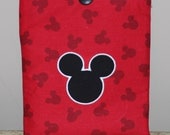 Disney Kindle Case / Mickey Kindle Fire Cover / Mickey Mouse Kindle Touch Case / Red Kindle Paperwhite Cover - applique Mickey
