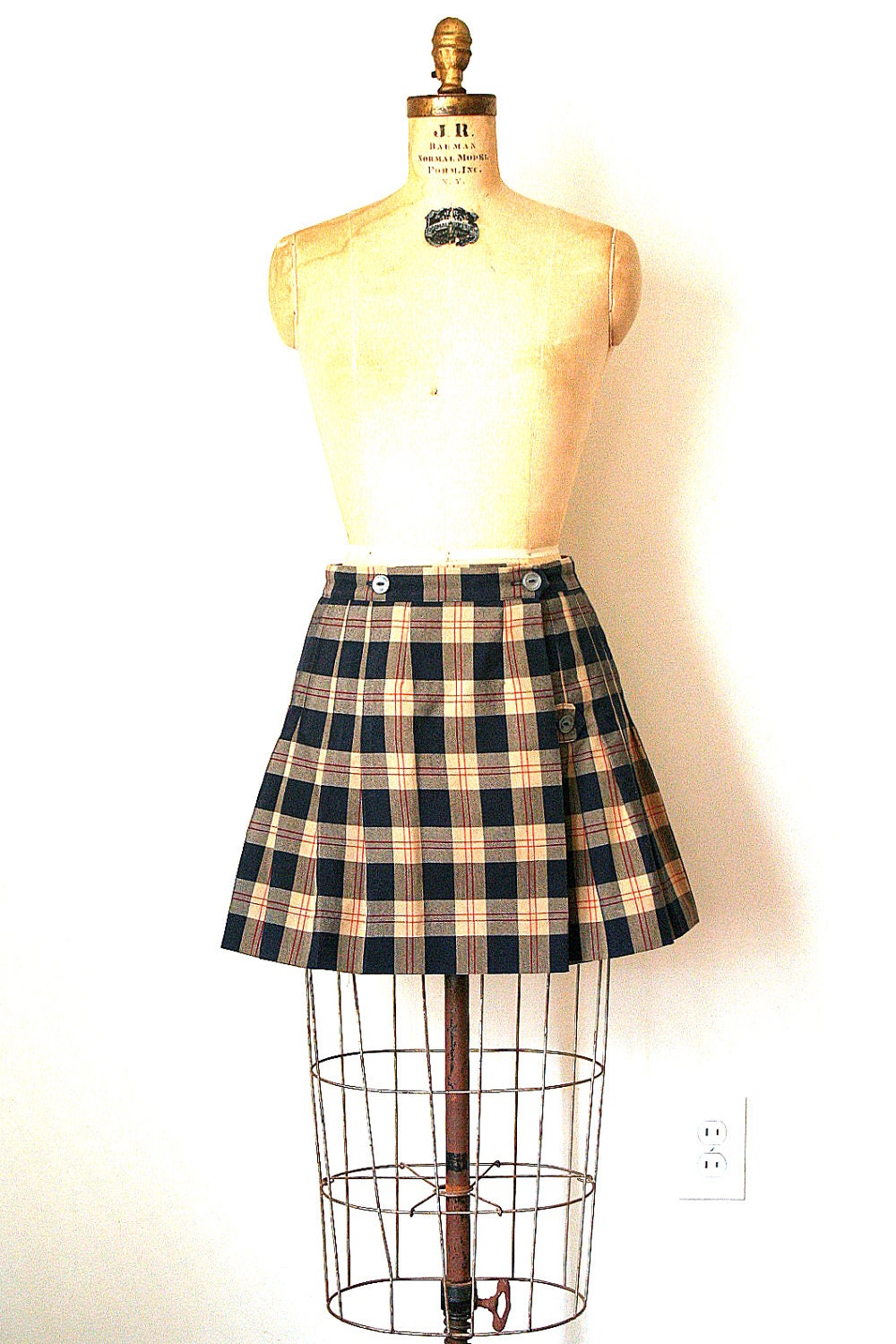 mini kilt / skirt CATHOLIC SCHOOL GIRL uniform harajuku / cosplay / plaid . 30w