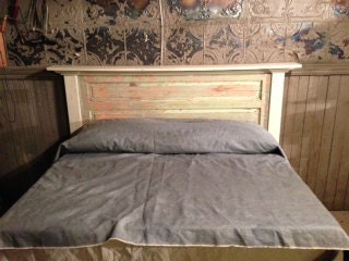 H5 Artistic Headboard or Bed Made from Antique Architectural Pieces - Available (2)
