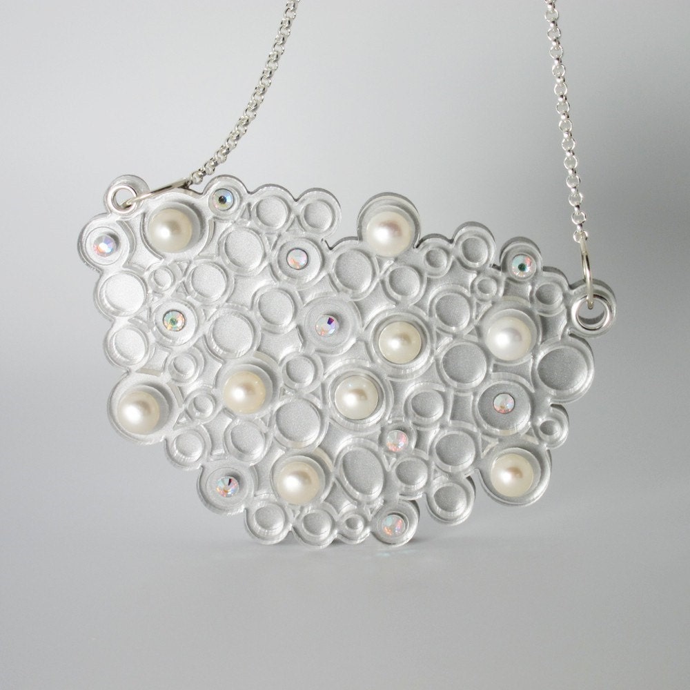 Laser Cut Acrylic Bubbles Necklace - IntoIt Series