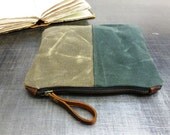 Waxed canvas pouch/satchel small bag