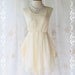 A Party - Prom Party Cocktail Bridesmaid Dinner Wedding Night Dress Soft French Cream Vanilla Pale Yellow Classy Sexy Party Dress