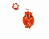 Greeting card for friend - paper quilling owl handmade