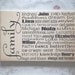 Family Subway Art Board - Typography Word Art -  LARGE - Your Choice of Words - Your Choice of Colors