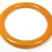 Vintage Chunky Butterscotch and Yellow Marbled BAKELITE Bangle Bracelet