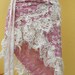 vintage inspired cotton wrap around skirt... 3 dimensional flowers and shabby crochet trims..