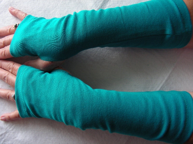 Teal Arm Warmers, Fingerless Gloves, Texting Gloves, Driving Gloves, Hand Warmers, Mitts, Arm Gloves, Gloves, Arm Sleeves