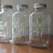 Three Ball Half Gallon Ribbed Squared Clear Mason Jar with Zinc Lids