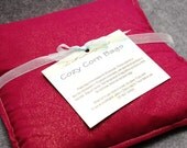 Corn Bag Microwave Heating Pad -- Fierce Fuchsia, hand warmer 9x9