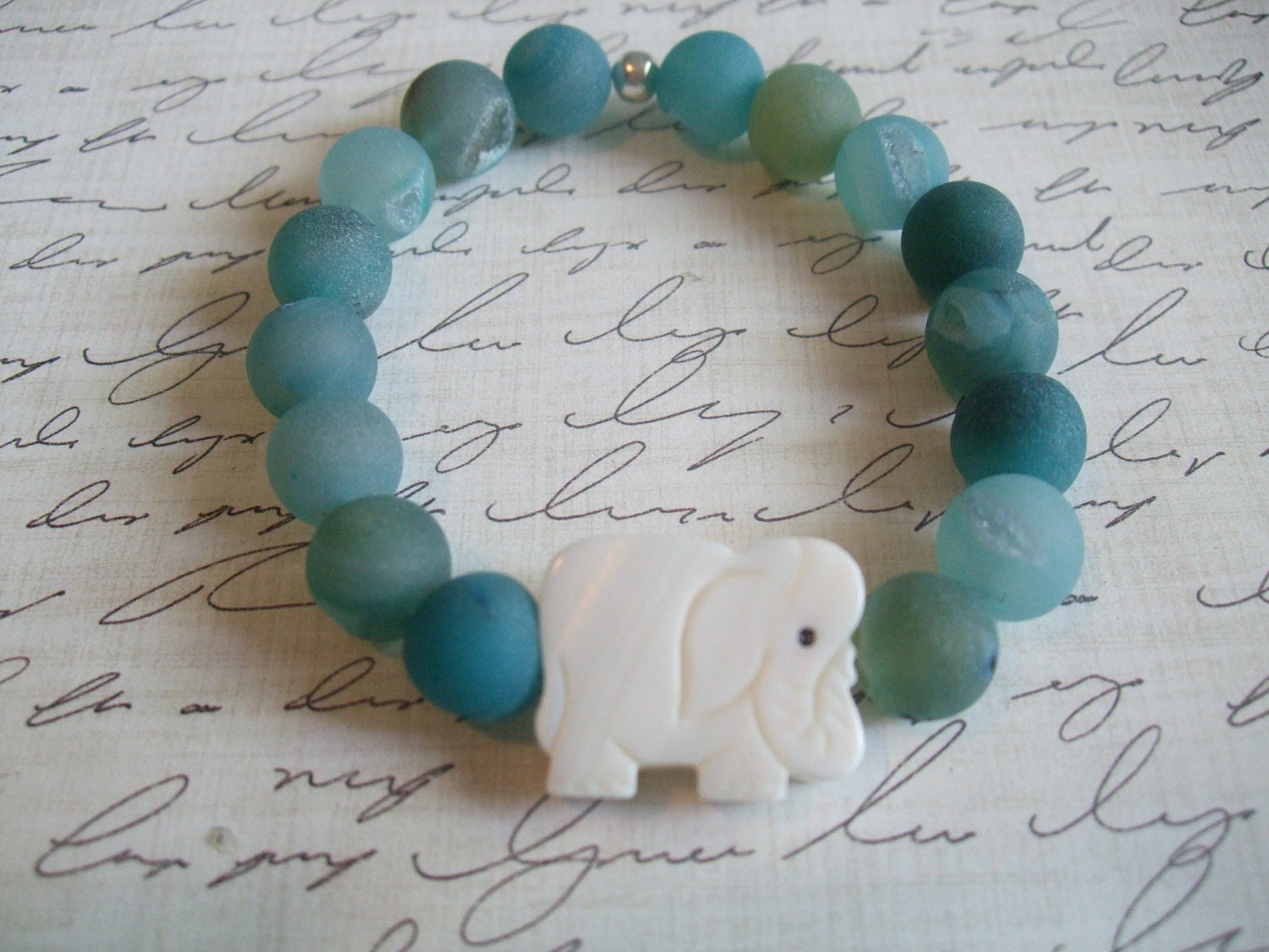 Druzy Elephant Bracelet