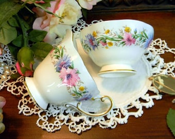 EB Foley Bone China Creamer & Sugar England 8727