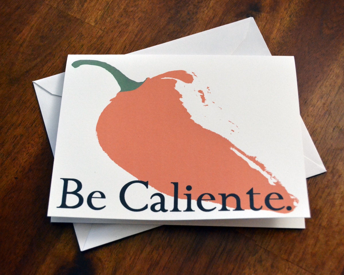 Birthday Card, Over the Hill Card, Pepper, Greeting Card, Orange, Christmas Card, Caliente, For Him, For Her, Humorous, Funny, Over the Hill