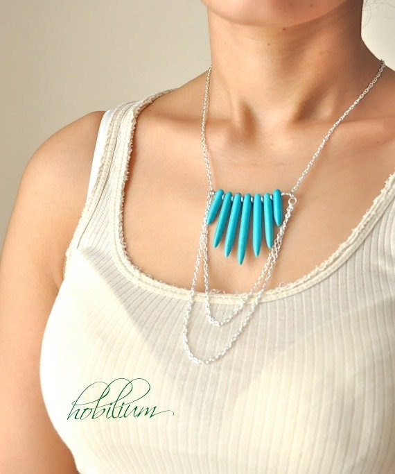 sale sale free shipping Turquoise necklace  birthstone necklace