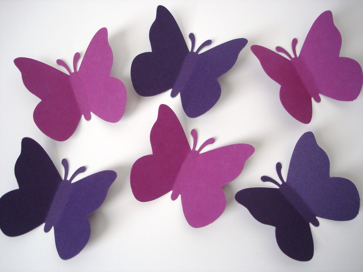 50 Mixed Purple Butterfly punch die cut scrapbooking embellishments - No192