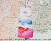 Pretty Pastel Starfruit Watercolor Bookmark