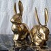 Vintage Brass Rabbits