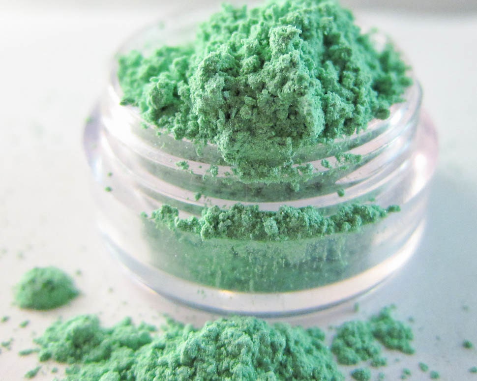 Mint Green Iridescent Mineral Eyeshadow - MINTY FRESH
