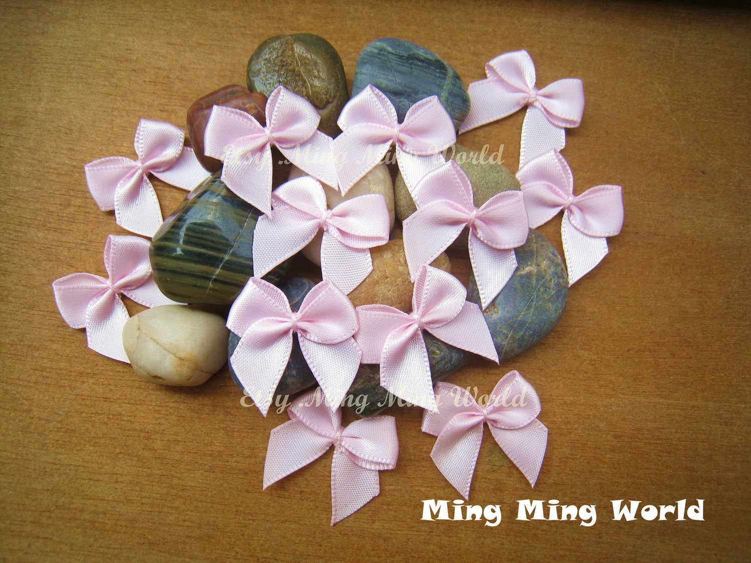 60 PCS Handmake Light Pink Butterfly Knot  for Altered Coutme ,Accessories, Corsage,Gift Installation.