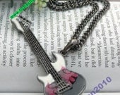 Pretty black 3d Bayse with star necklace pendant jewelry punk style
