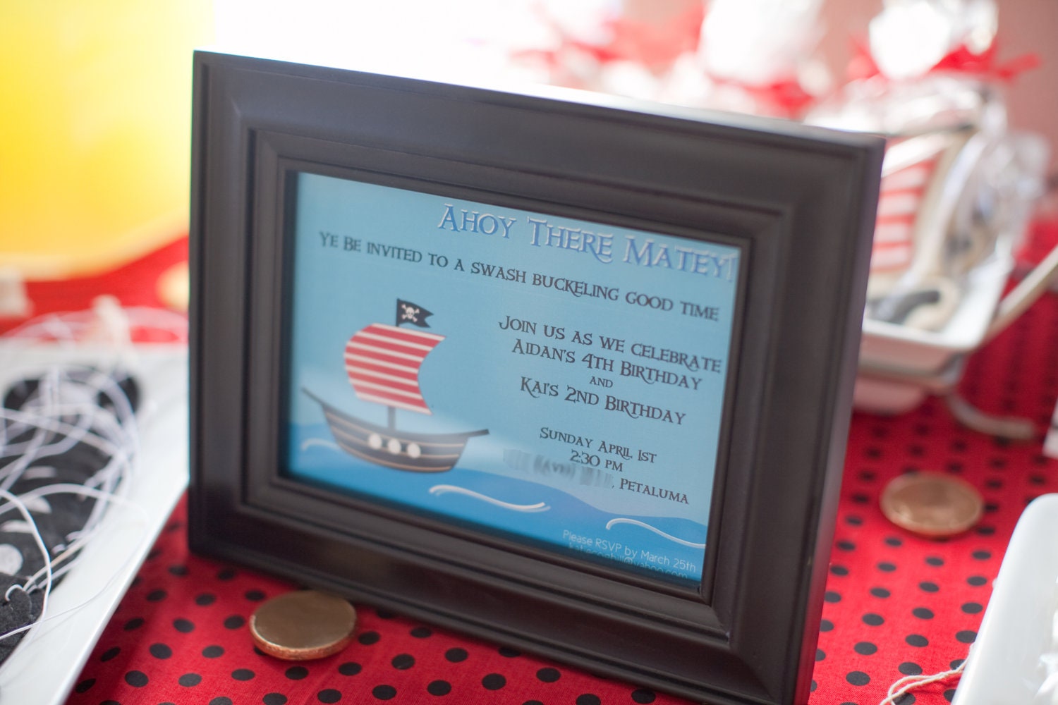Printable Invitation- Pirate Collection