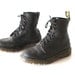women's size 6 7 DOC MARTENS black 90s GRUNGE nirvana combat style rugged boots