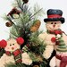 Winter Holiday Christmas Snowman Family Christmas Tree Arrangement Holiday 2012