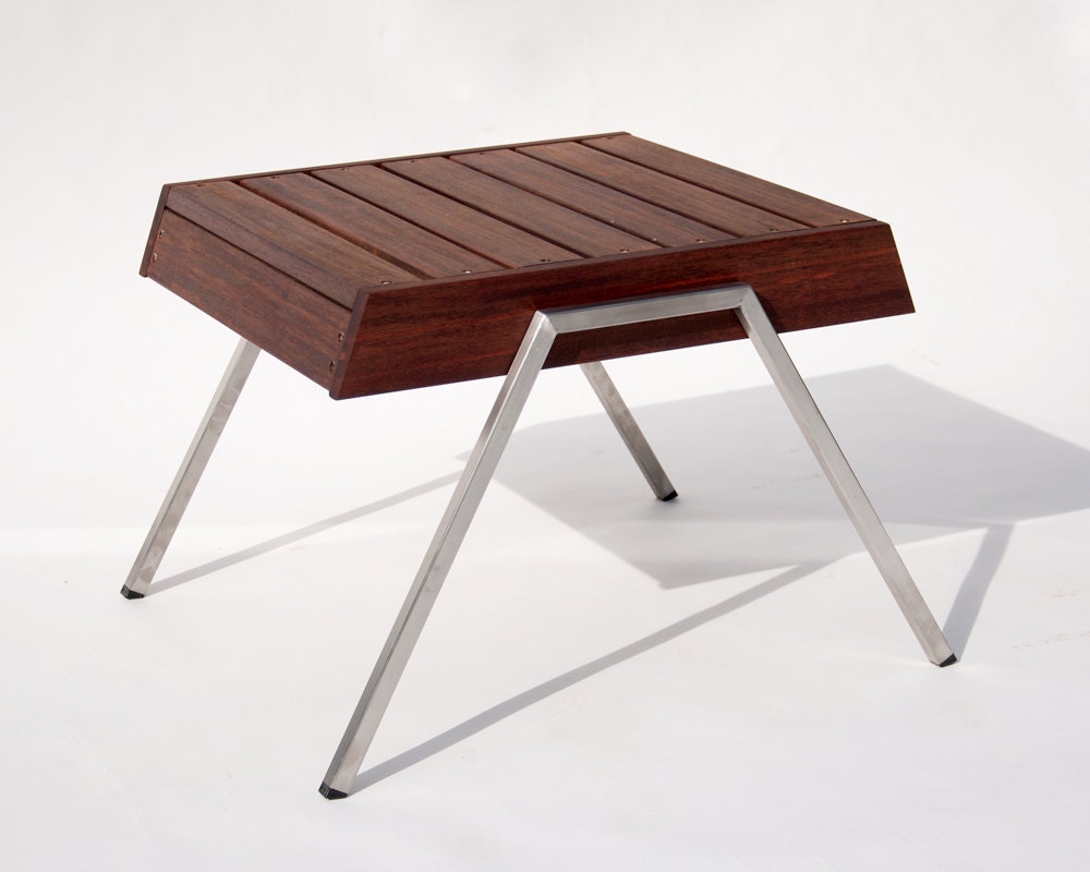 Modern Side Table in Rosewood - 'Deckster'