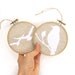 Rustic decor, Bird decoration, Wedding decor, Ornaments set of two (2) -Natural and white wooden embroidery hoops