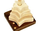 Star Stacking Toy, Big Dipper Inlay, Organic Baby Toy