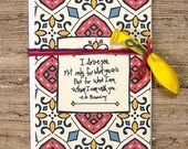 I Love you Greeting Card