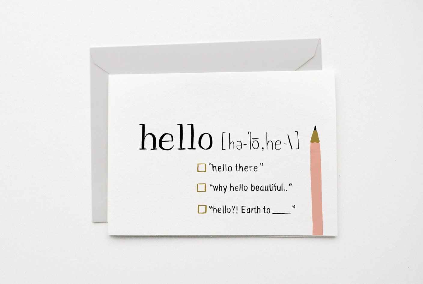 Multipurpose Hello Card 1pc