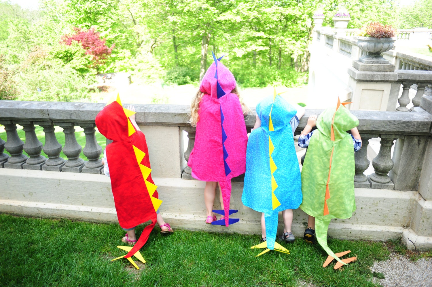 Dino Cape with Hood - Dinosaur Costume - By MaukyJo