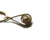 HUNGER GAMES INSPIRED: Recycled Vintage Antique Pearl Drop Twirl Necklace