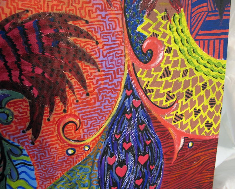 Original Acrylic Abstract Painting on Canvas
