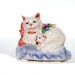 Vintage Bone China Music Box Mom Cat and Her Kitten "You Light Up My Life" Tune