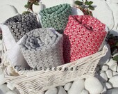 Turkish Bath Towel-Set of 4-Peshtemal-Red,Green,Black,Gray