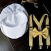 Newsboy Hat, Suspender and Bow Tie Set for newborn, toddler and boys
