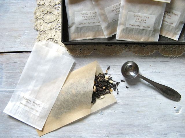 Tea Sampler - 10 Individual Tea Bags, Tea Lovers Gift, Under 15, Custom Gift for Her, Wedding Bridal Shower Party Favor