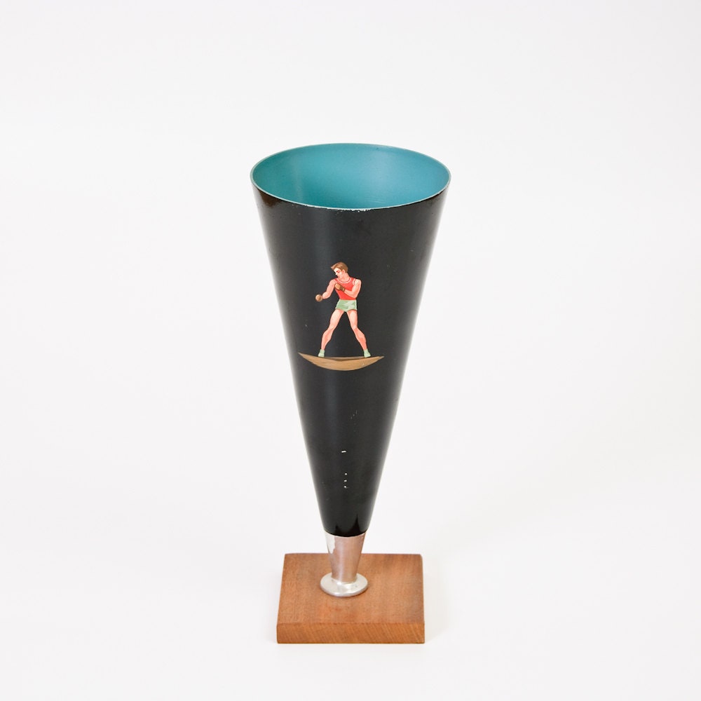 Soviet Genuine Sport Boxing Cup Award - Hand Painted