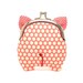 Little salmon pink piggy clutch purse