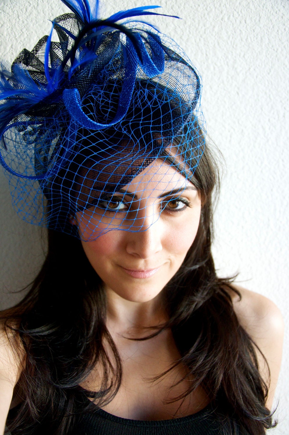 Royal Blue Fascinator Noor Royal Blue Navy By Pippaandpearl