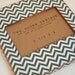 Midnight Blue Chevron Wood Picture Frame