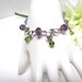 Beaded Bracelet Sterling Amethysts, Peridots