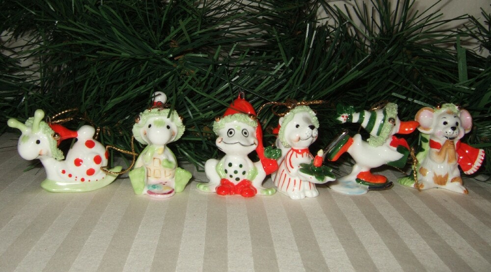 vintage suzy s zoo christmas ornaments by vintagehillbillies vintage suzy s zoo christmas ornaments by vintagehillbillies